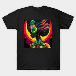 Psychedelic Afro Woman T-Shirt